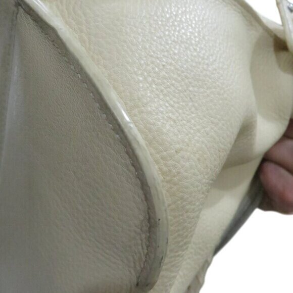 MICHAEL KORS Vintage Cream Leather Satchel - Picture 11 of 13